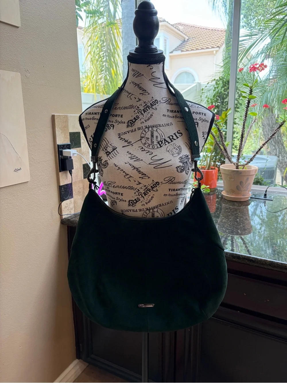 Rebecca Minkoff M.A.B. Croissant Hobo in Bottle Green - Retired